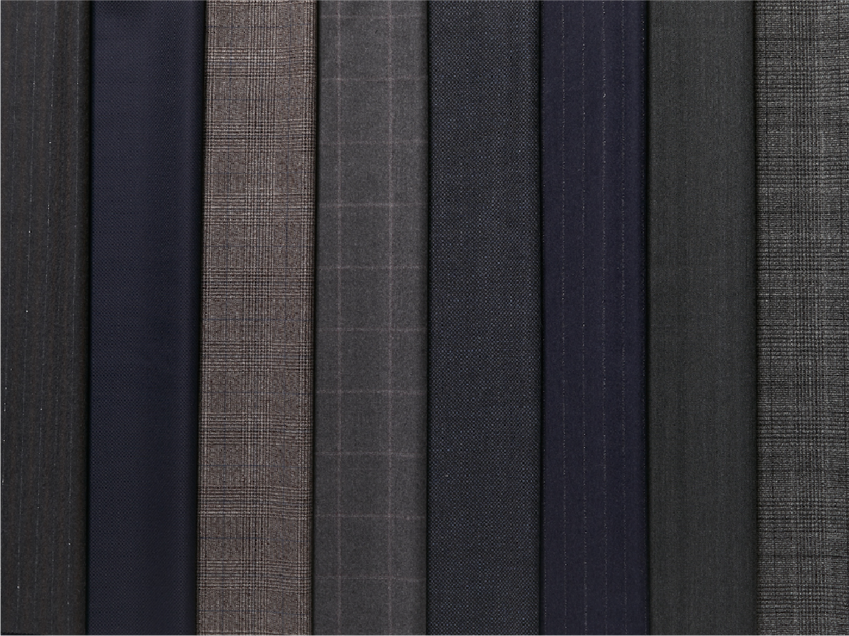 約100種類の色柄から選べる生地