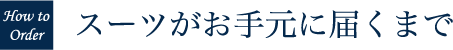 スーツがお手元に届くまで