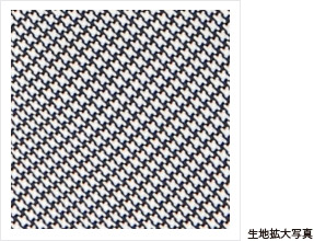 千鳥格子柄のパンツ生地拡大画像