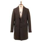 チェスターコート　ブラウン
