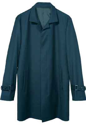 メンズコート＞ブルー/柄無地4-0050-00-203￥38,000（税抜き）