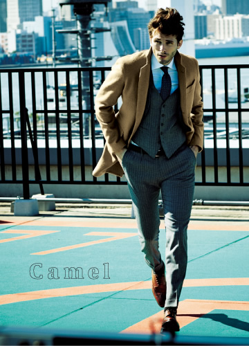 チェスターコート　キャメル