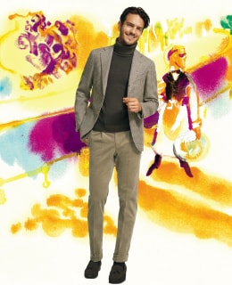 ON/OFF兼用の上質ニット