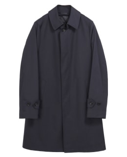 質の良さを体感していただけるネイビーステンカラーコート