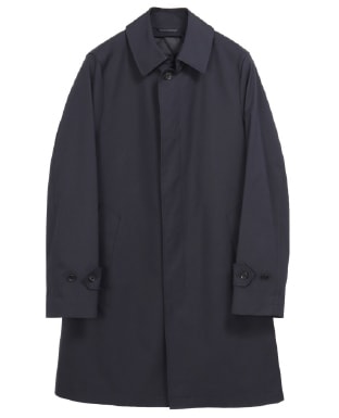 質の良さを体感していただけるネイビーステンカラーコート