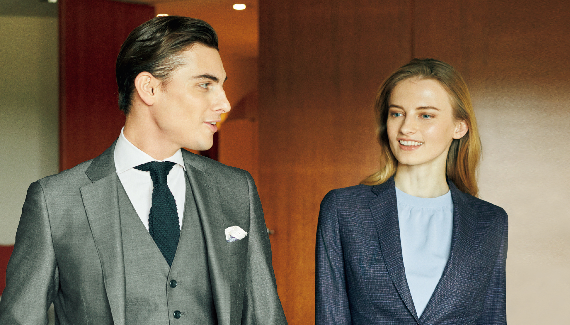 ただの仕事着ではない、シルクブレンドスーツ