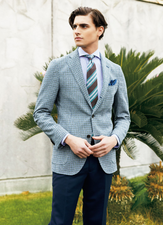 春の訪れにトレンドの<br>グリーンチェック01