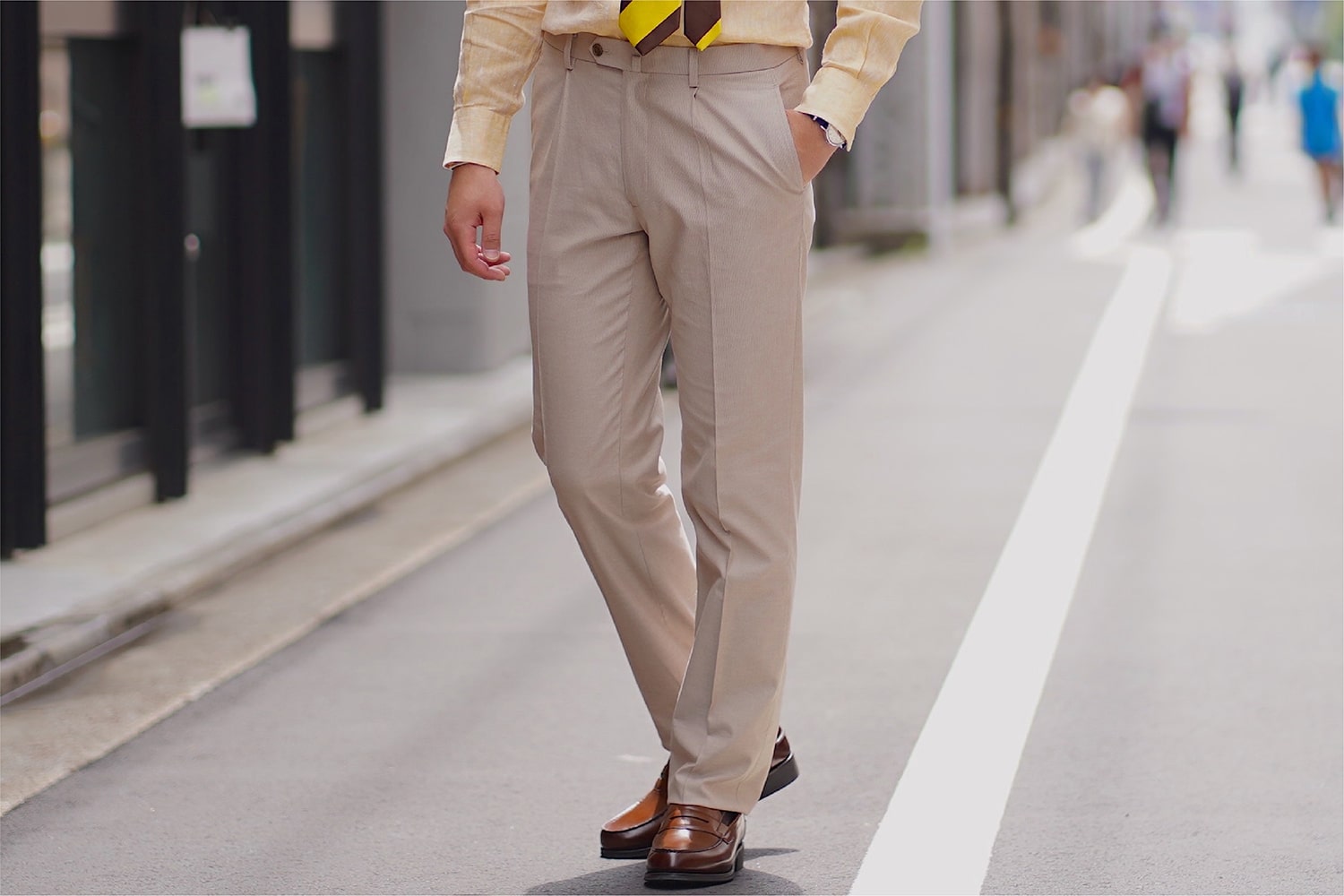 ビジネスリラックスパンツ