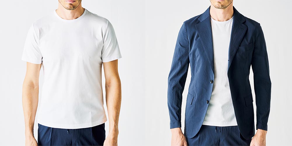 テーラーだから作れたジャケット＆スーツ専用Tシャツ