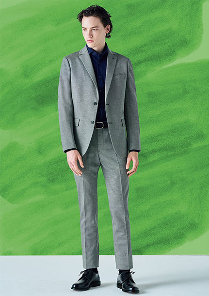 【HOME WASH SETUP】ノータック ドローコード付き ジャージー 裾上げ済み