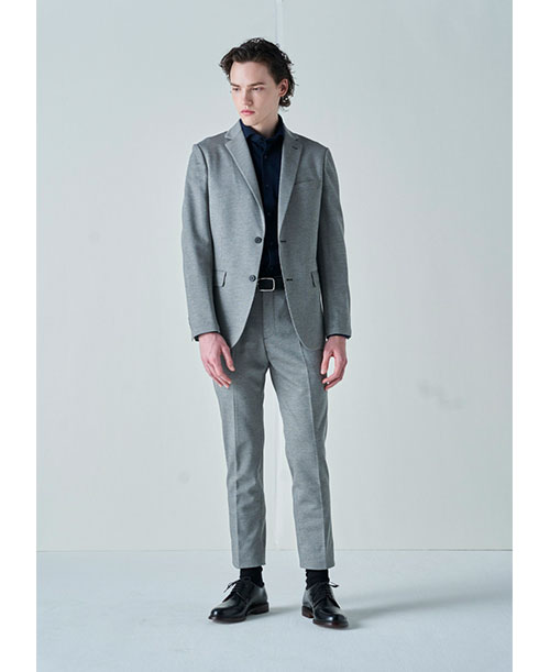 【HOME WASH SETUP】シングル2釦 ハイゲージニット ジャージー