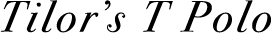 Tailor’s T POLO