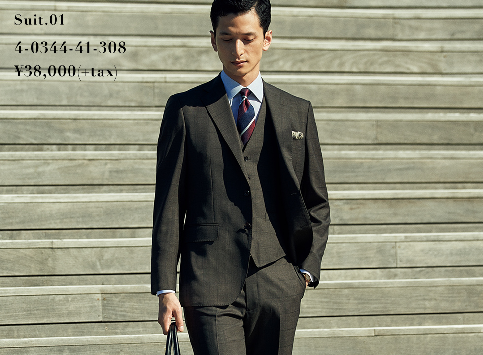 Suit.01 4-0344-41-308 ¥38,000(+TAX)