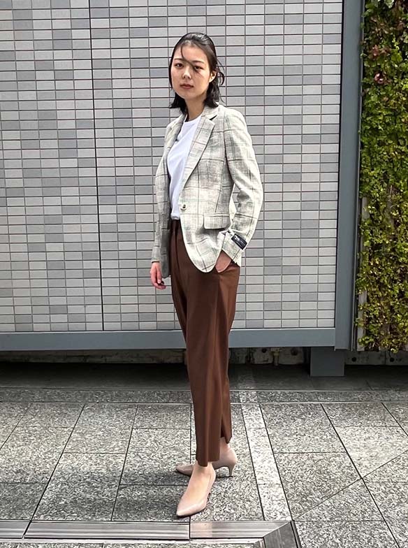 大柄なグリーンのチェック柄