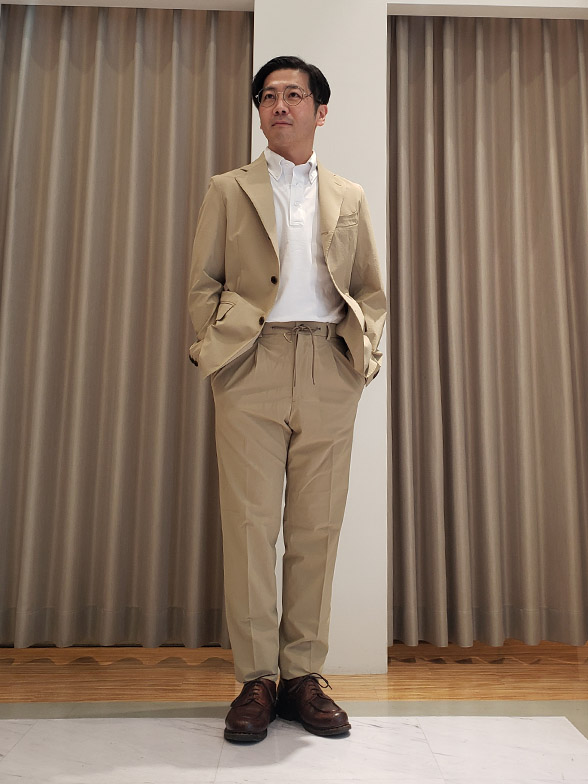 ラフに着こなせるセットアップ