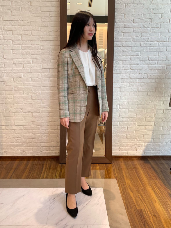 組み合わせ自在のジャージーコットンジャケット