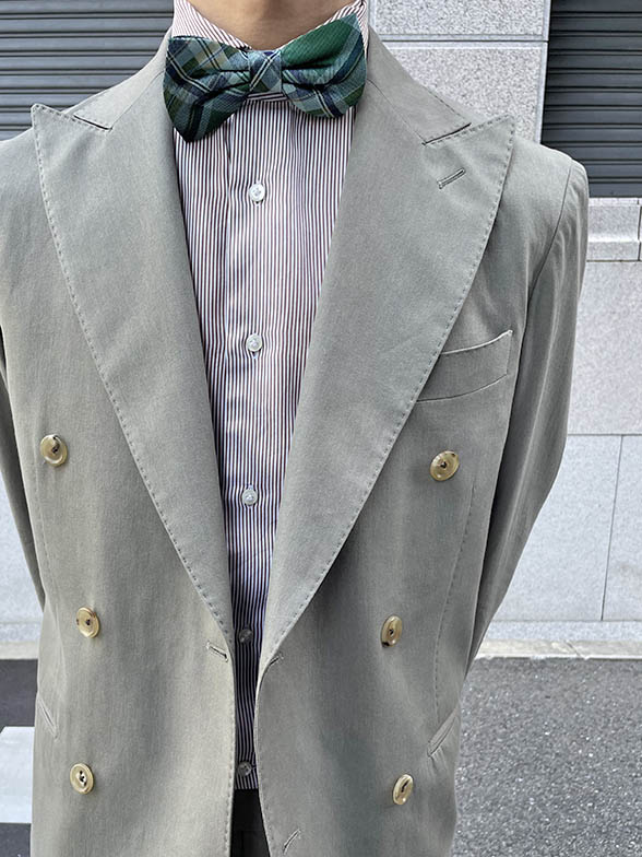 爽やかなグリーンで夏用セレモニーコーデ