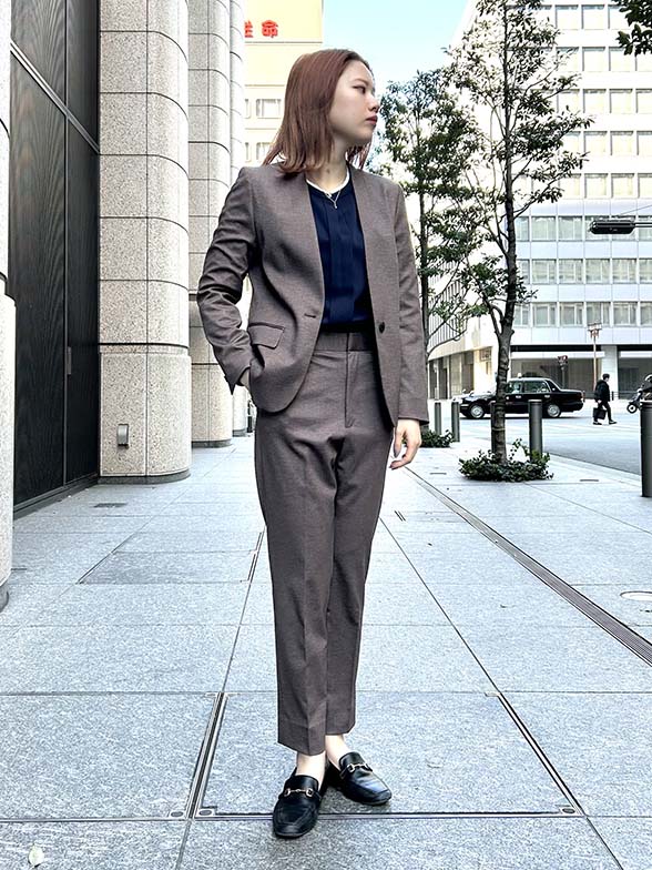 ブラウン×ネイビー