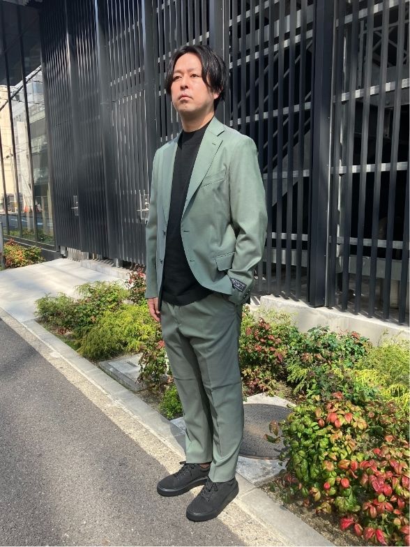 色映えするインポート生地セットアップ