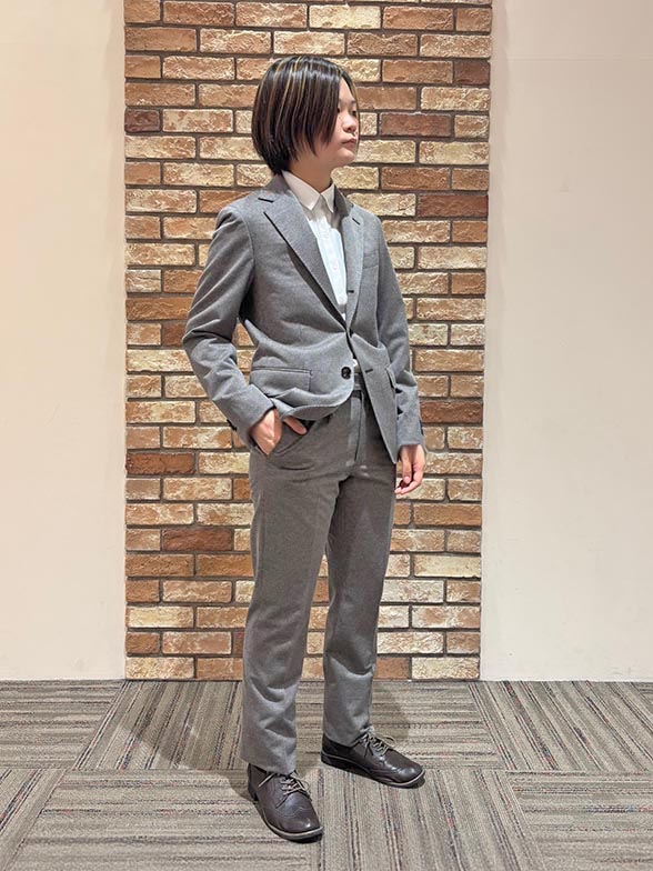 メンズ仕立て＆ウール見え