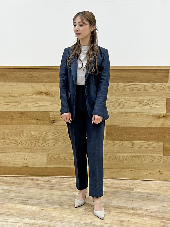 ネイビー×グレー