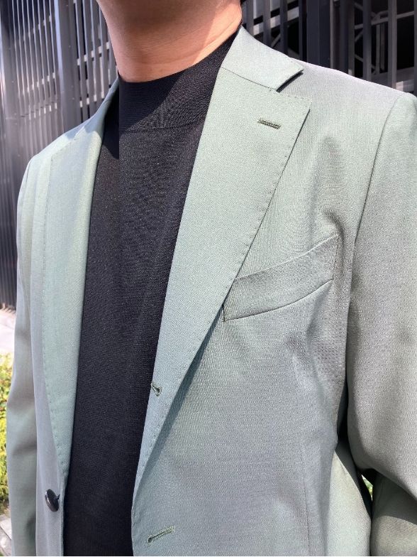 色映えするインポート生地セットアップ