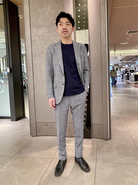 スーツ屋の型紙ならではの綺麗さ