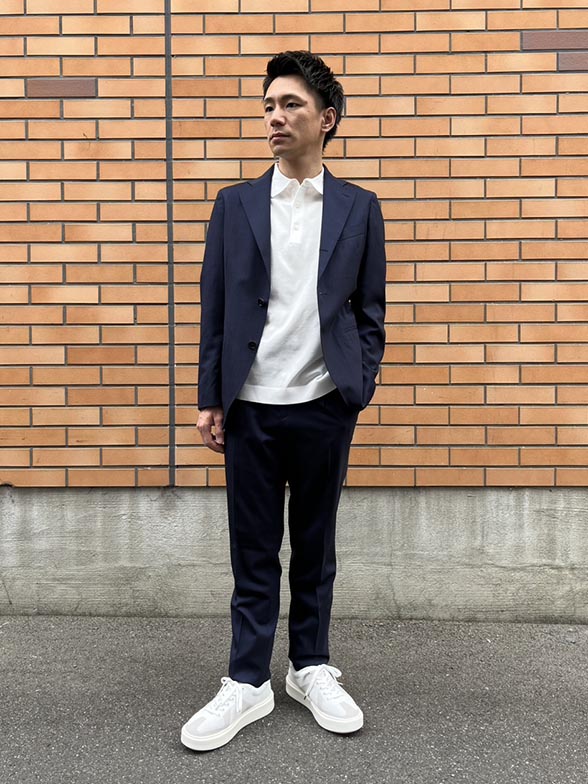 シャツ生地仕立ての柔らかな風合