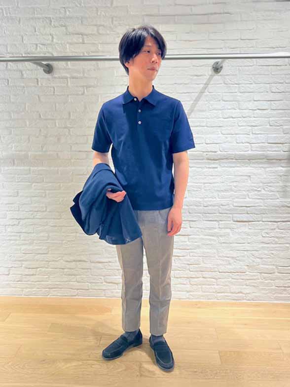 しわに強いポリエステルニット