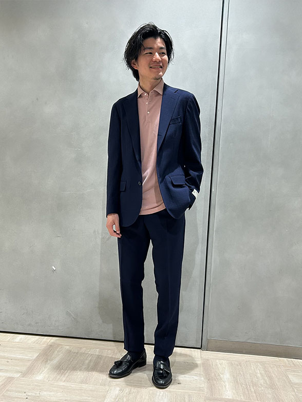 ピンク×ネイビー