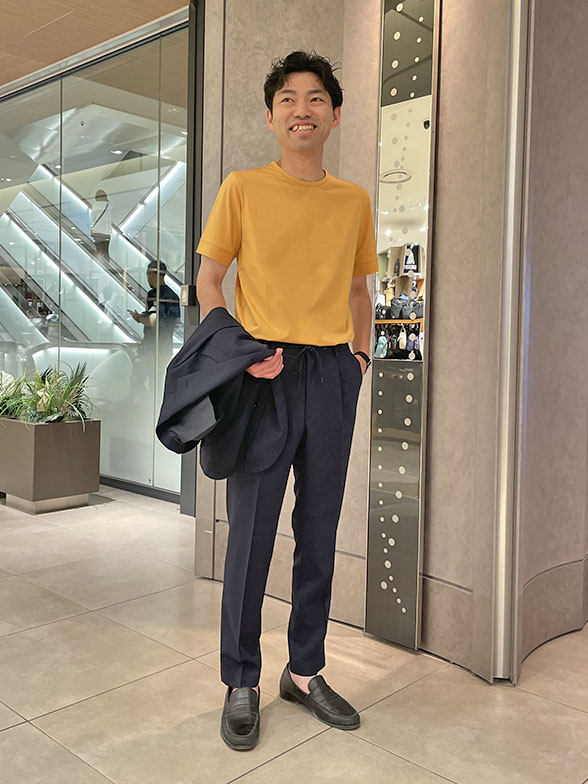 夏場の軽くて薄いセットアップ