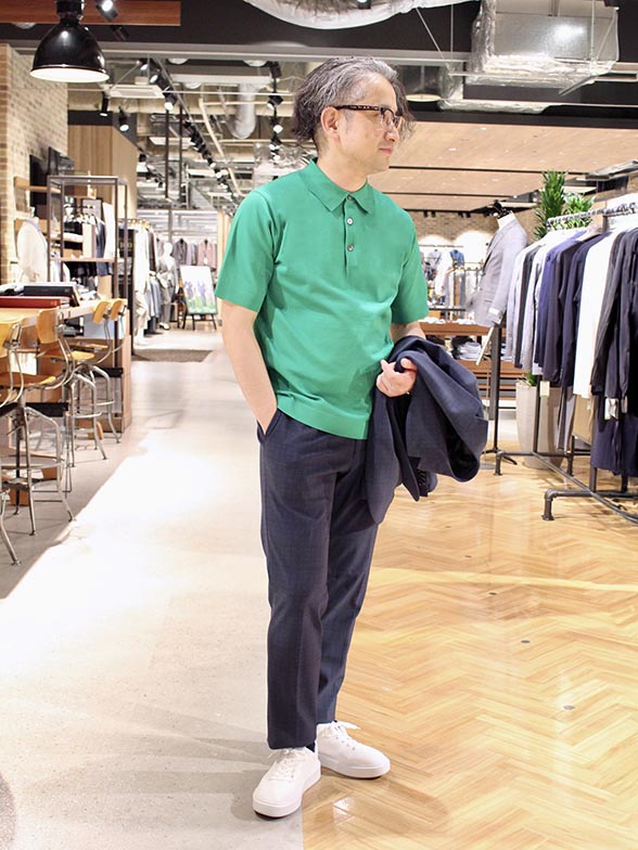 柔らかく通気性の良いポロシャツ