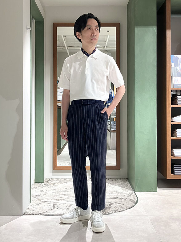 ポロシャツをお洒落に着こなす