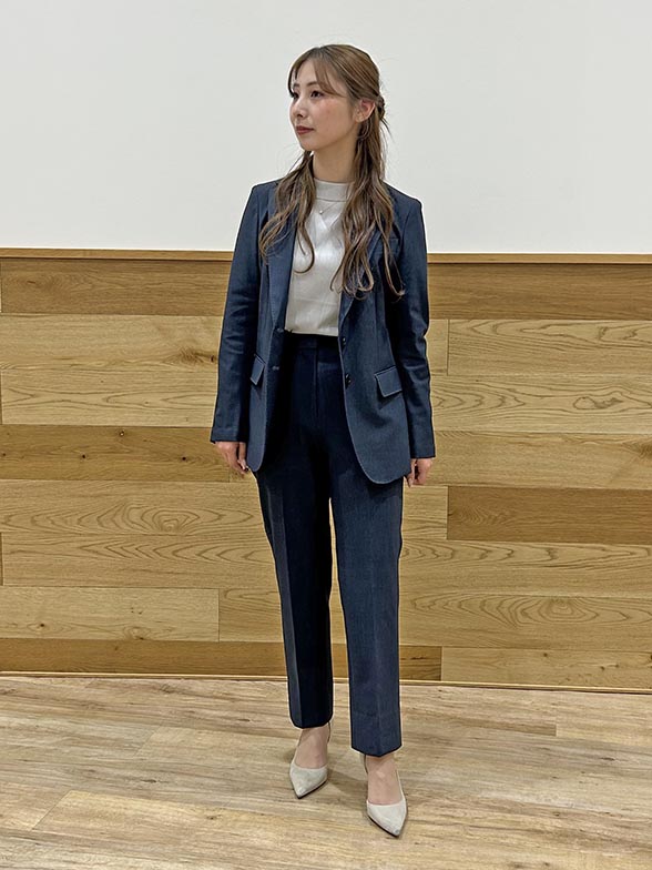 ネイビー×グレー