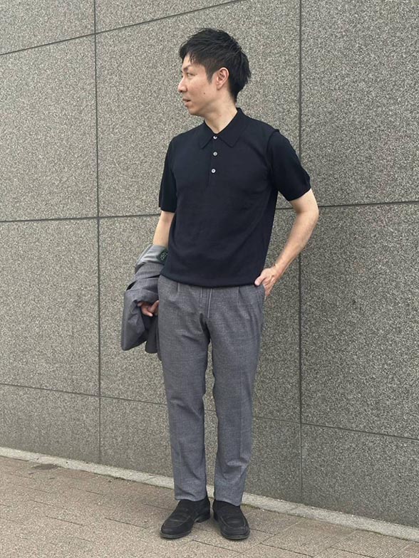 軽快で清潔感あるセットアップコーデ