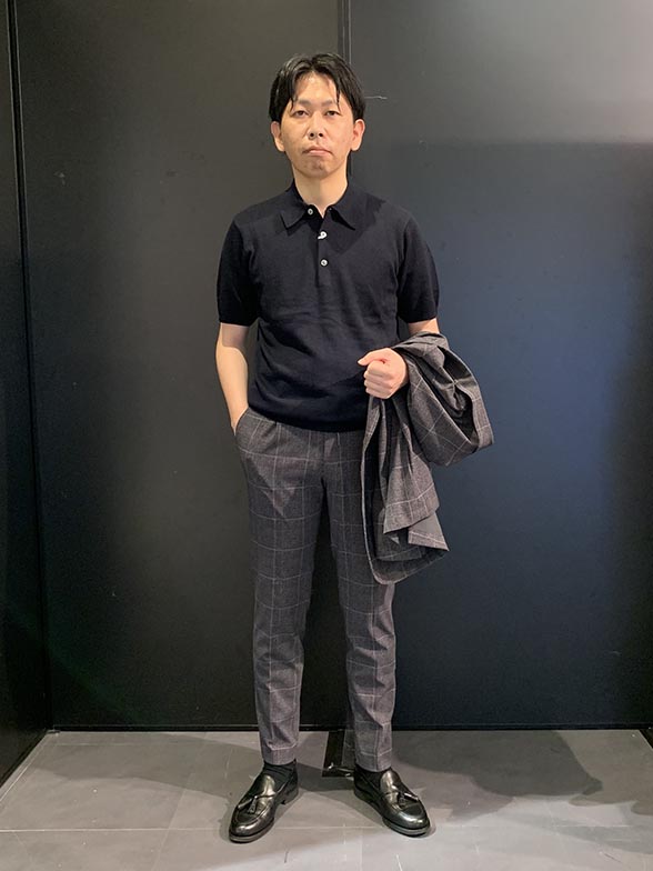 リラックス感のあるポロシャツ