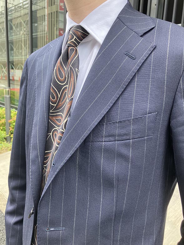 王道ネイビーストライプ