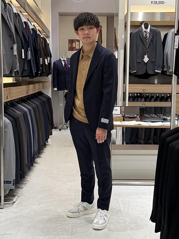 ネイビーセットアップ