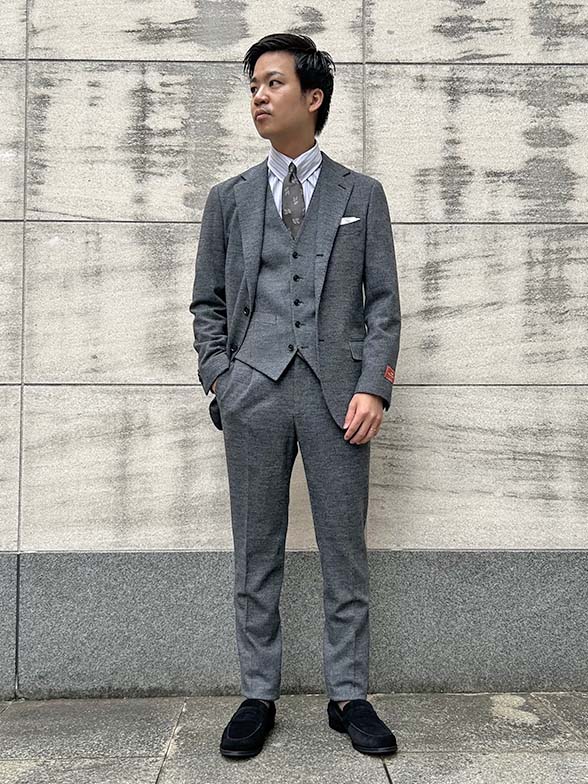 秋冬らしい起毛素材で暖かく