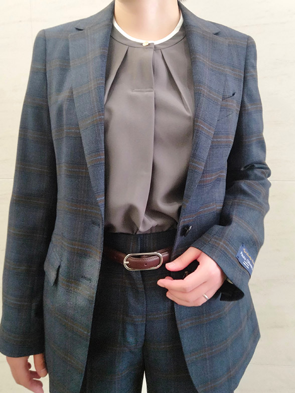 ネイビー×チャコールグレー