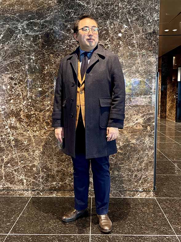 ジャケットにも合う、こなれ感コート