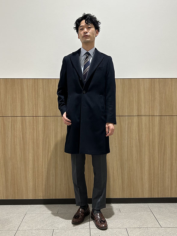 冬の万能チェスターコート