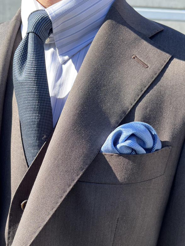 ブラウン×ブルー