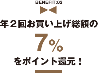 年2回7％還元